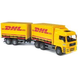  Bruder Man DHL Truck with Trailer Toys & Games