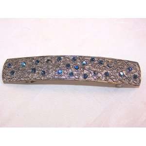  Antique Style Barrette with Austrian Crystals 9302 