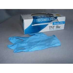 TNT Blue nitrile gloves, powder free   Small [ 1 Box(es)]  