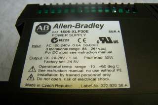 ALLEN BRADLEY 1606 XLP30E POWER SUPPLY  