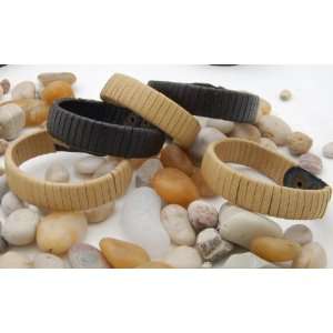  Leather Wristband 75000 in Black