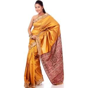   Sari with Jacquard Weave on Anchal   Art Silk 