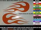 FLAME GAS TANK DECALS FOR HARLEY. ANY COLOR, chopper, sportster 