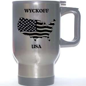  US Flag   Wyckoff, New Jersey (NJ) Stainless Steel Mug 