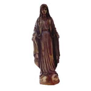    Virgin Mary Bronze Look Statue Home Decor 7992