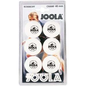 Joola Rossi Champ 1 Star 40mm Table Tennis Balls   6 Pack 