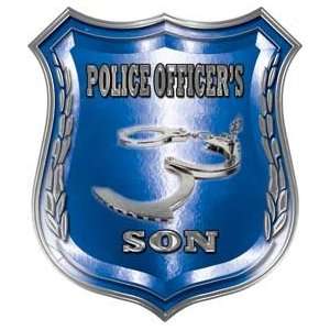 Law Enforcement Police Shield Badge Police Officers Son Decal   16 h 