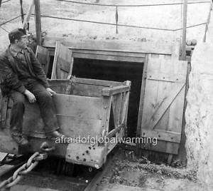 Photo 1894 Pennsylvania Chute Car Anthracite Coal Mine  