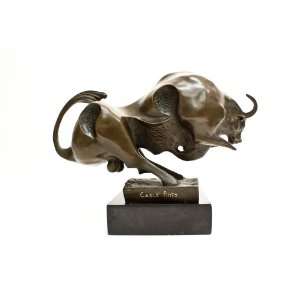  Abstract Bronze Bull Stock Broker gift