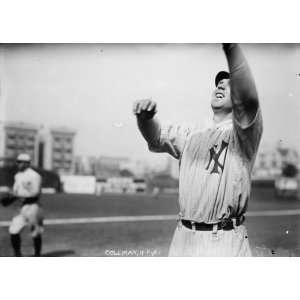  1912 photo Curt Coleman, New York AL, at Hilltop Park, NY 