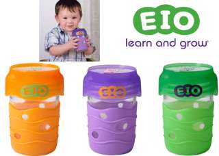 Eio Kids Cup 8 Oz Training Cup BPA Free Glass With Lid 18 Months+ 