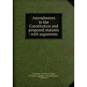  Amendments to the Constitution and proposed statutes 