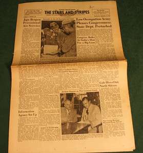   And Stripes Newspaper Germany Edition Sept 19 1945 Yokosuka  