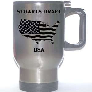  US Flag   Stuarts Draft, Virginia (VA) Stainless Steel Mug 