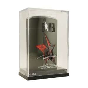 New   ANGEL B MEN by Thierry Mugler EDT REFILLABLE SPRAY RUBBER BOTTLE 