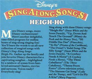   White Heigh Ho [VHS] Dwarf`s Yodel Song `94 012257531039  