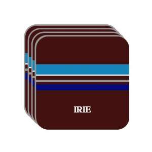 Personal Name Gift   IRIE Set of 4 Mini Mousepad Coasters (blue 