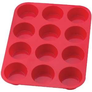 HIC Brands that Cook Essentials Silicone 12 Cup Muffin Pan  