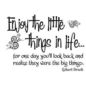  EZWORDART Enjoy the little things in lifeWall Words 