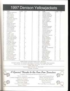 1997 4A La Marque vs Denison State Championship Program  