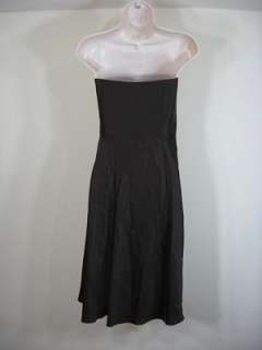 Ann Taylor 100% Silk Brown Strapless Dress Sz 2 NWOT  