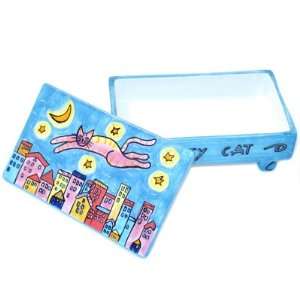  Happy Cat Rectangular Trinket Box
