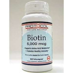  Protocol for Life Balance Biotin 5000 mcg 90vcaps Health 