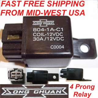 Song Chuan Power Relay Only 804 1A C1 30A Coil12VDC FAST USA 