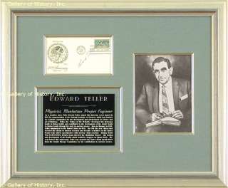 EDWARD TELLER   FIRST DAY COVER SIGNED  