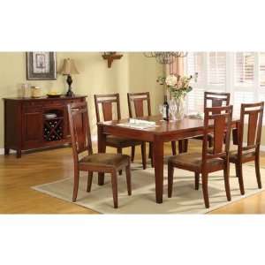   Table and 6 Chairs in Cherry Finish #AD 91523,91524