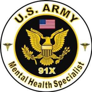  United States Army MOS 91X Mental Health Specialist Decal 