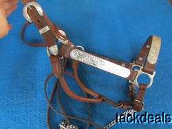 TORY Real Silver Show Halter Yearling Horse with Lead $ Exc Shape 
