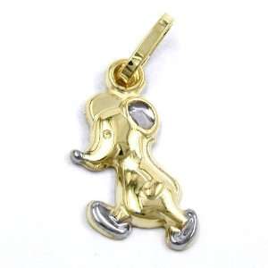  PENDANT, MOUSE, BICOLOURED, 9K GOLD, NEW DE NO Jewelry