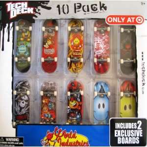  Tech Deck 10 Pack Exclusive Bonus Pack World Industries 