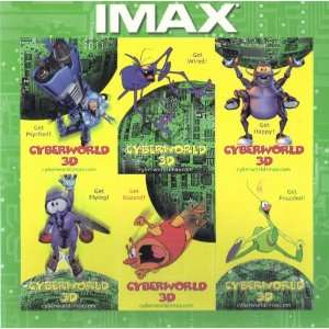  CYBERWORLD 3D IMAX MOVIE SHEET OF 6 COLLECTOR CARDS 