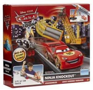   Cars Toon NINJA KNOCKOUT Track Set by Mattel