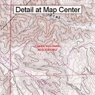  USGS Topographic Quadrangle Map   Laguna Seca Ranch 