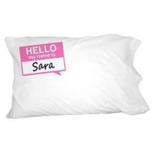  Sara Hello My Name Is Novelty Bedding Pillowcase Pillow 