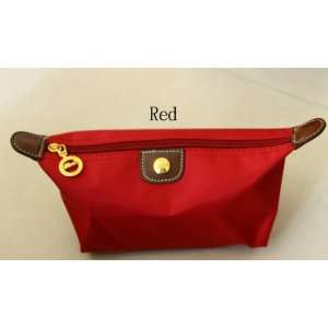  Large size zipper cosmetic bag   red Beauty
