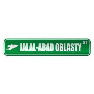   JALAL ABAD OBLASTY ST  STREET SIGN CITY KYRGYZSTAN 