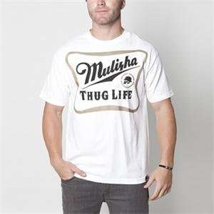  Metal Mulisha Thug Life T shirt   Small/White Automotive