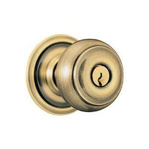  Schlage A40S 609 Antique Brass Georgian Privacy Handle 