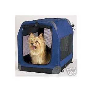 GUARDIAN GEAR Soft Sided Collapsible Dog Crate Med Blue  