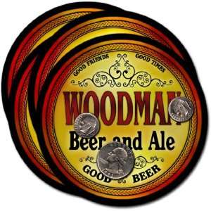  Woodman , WI Beer & Ale Coasters   4pk 