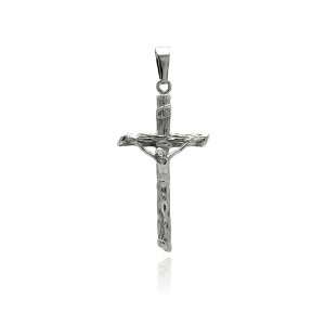 Stainless Steel Pendant Wood Design Cross Pendant With 