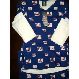  NFL New York Giants Womens 2 Piece Set Sleepwear/Pajamas 