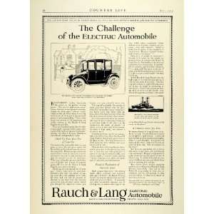  1923 Ad Rauch Lang Antique Enclosed Economic Electric Car 