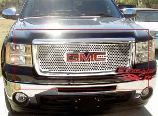 07 11 2011 GMC Sierra 1500 Stainless Steel Punch Grille  