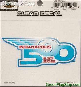 2012 Indianapolis 500 Event Collector Decal New IMS Indy 500  
