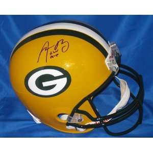  Aaron Rodgers Signed Packers Full Size Helmet w/SB MVP 